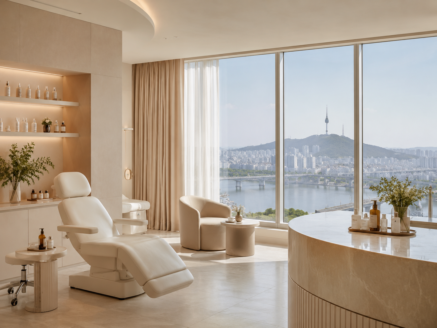 Premium Seoul beauty spa with Namsan view